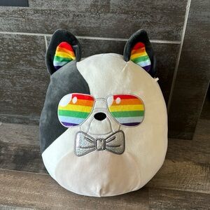 Squishmallow Lamont- Black and White Pride French Bulldog